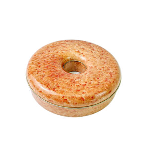 초콜릿 캔디 포장용 맞춤형 크리에이티브 원형 도넛 모양의 금속 주석 상자 크리스마스 통